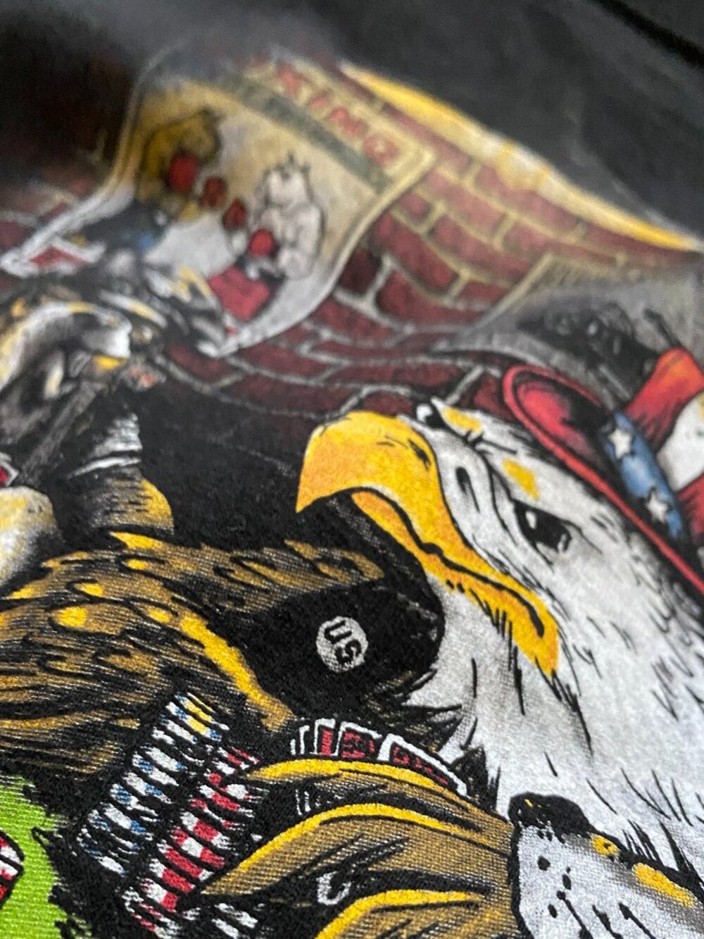2017 HARLEY DAVIDSON POKER EAGLES ALAMO CITY TEXAS TSHIRT SIZE SMALL PREOWNED - Picture 4 of 10